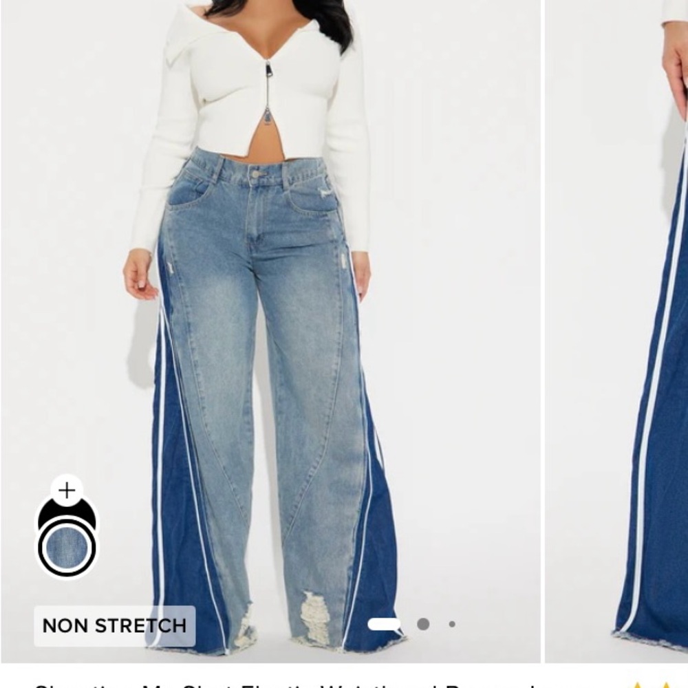 Fashion Nova Classic Blue Denim Pants